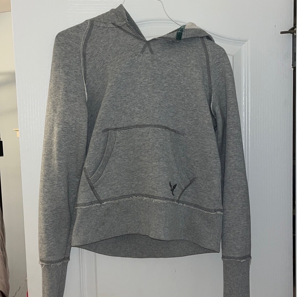 Small American Eagle Gray Hoodie